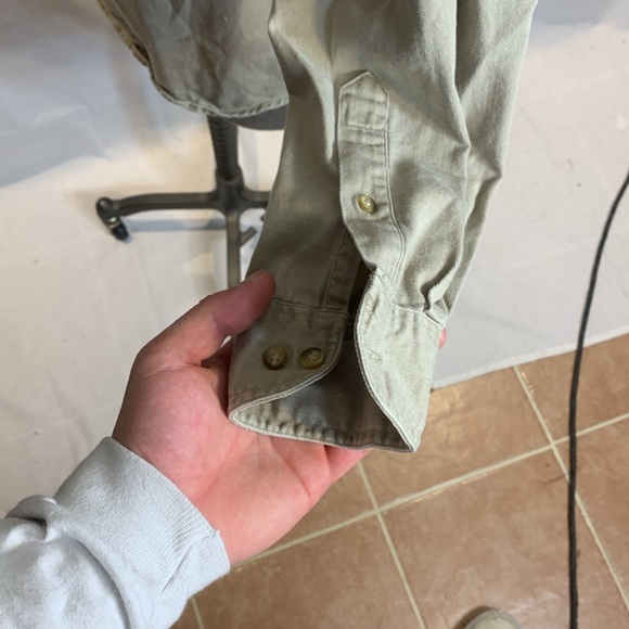 Adirondack by Saville Row Vintage Twill Weave Canvas Button Down Size Medium - Picture 6 of 7